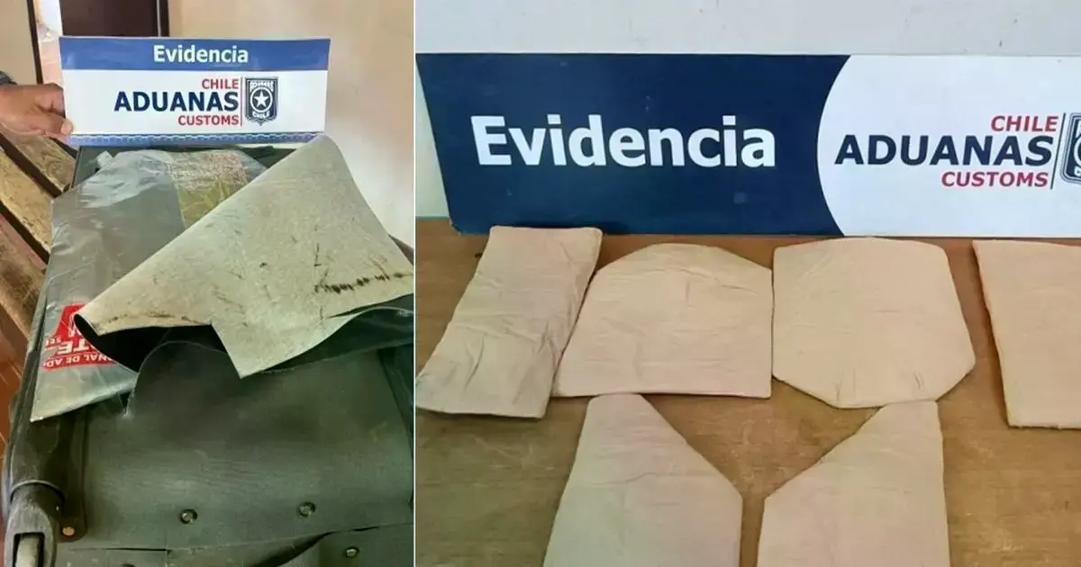 Durante la requisa hallaron los paquetes de droga.