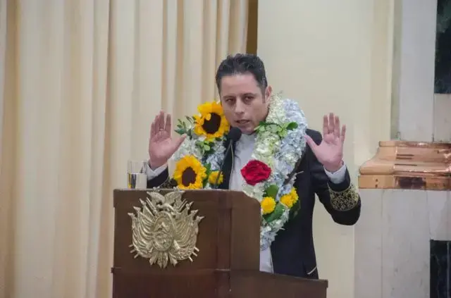 El vicepresidente Edmand Lara en una aparición anterior.