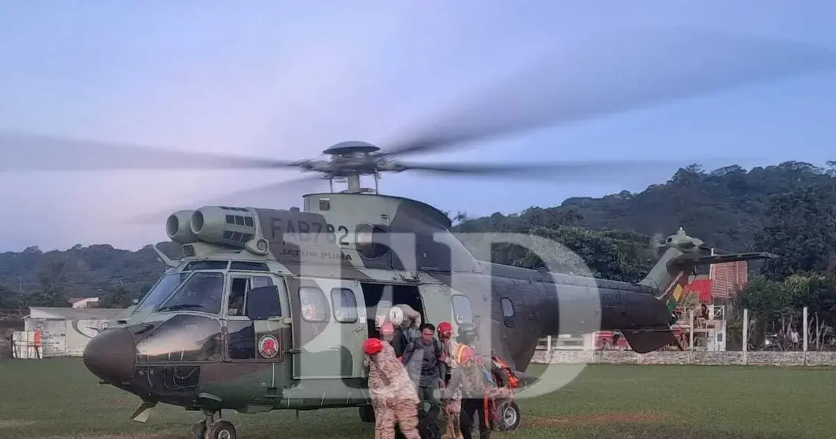 El helicóptero 'Super Puma' en operativos de rescate en El Torno