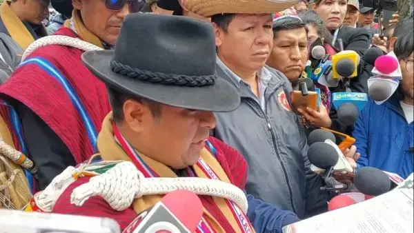 Dirigente de la CSUTCB "arcista", David Quispe.