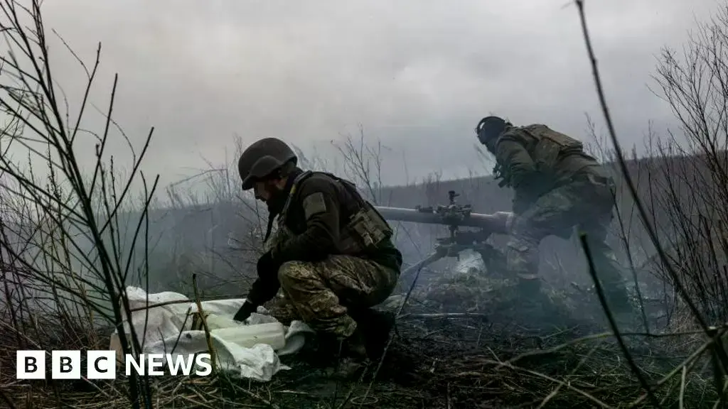 Fuerzas ucranianas en combate en la región de Donbás (imagen de archivo).