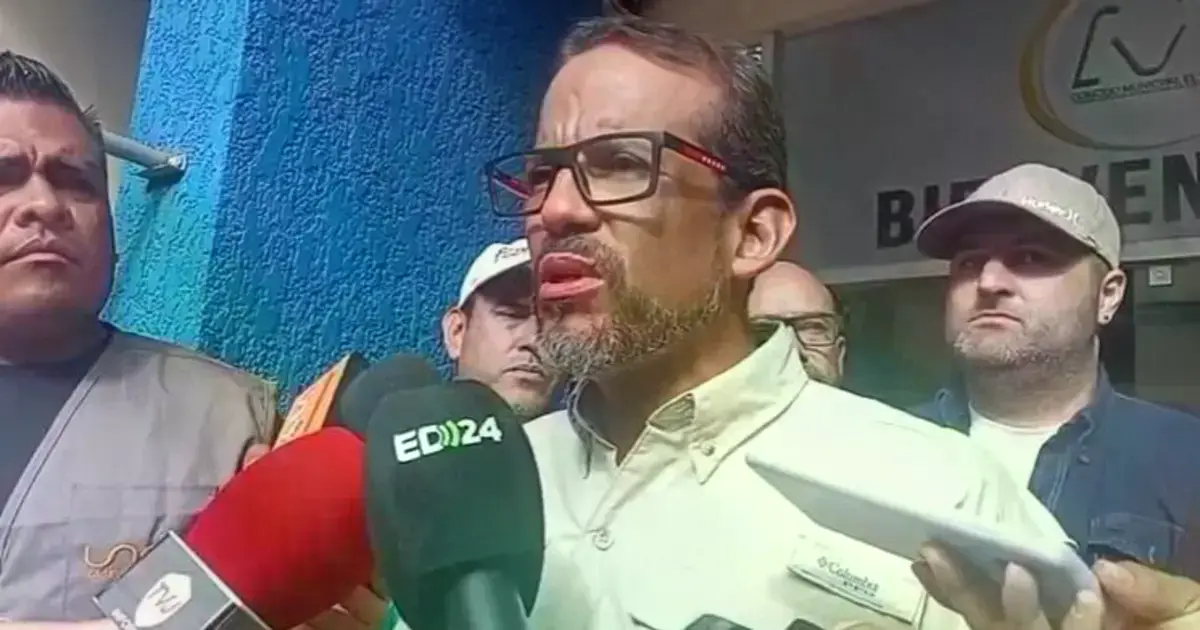 El gobernador Luis Fernando Camacho en El Torno