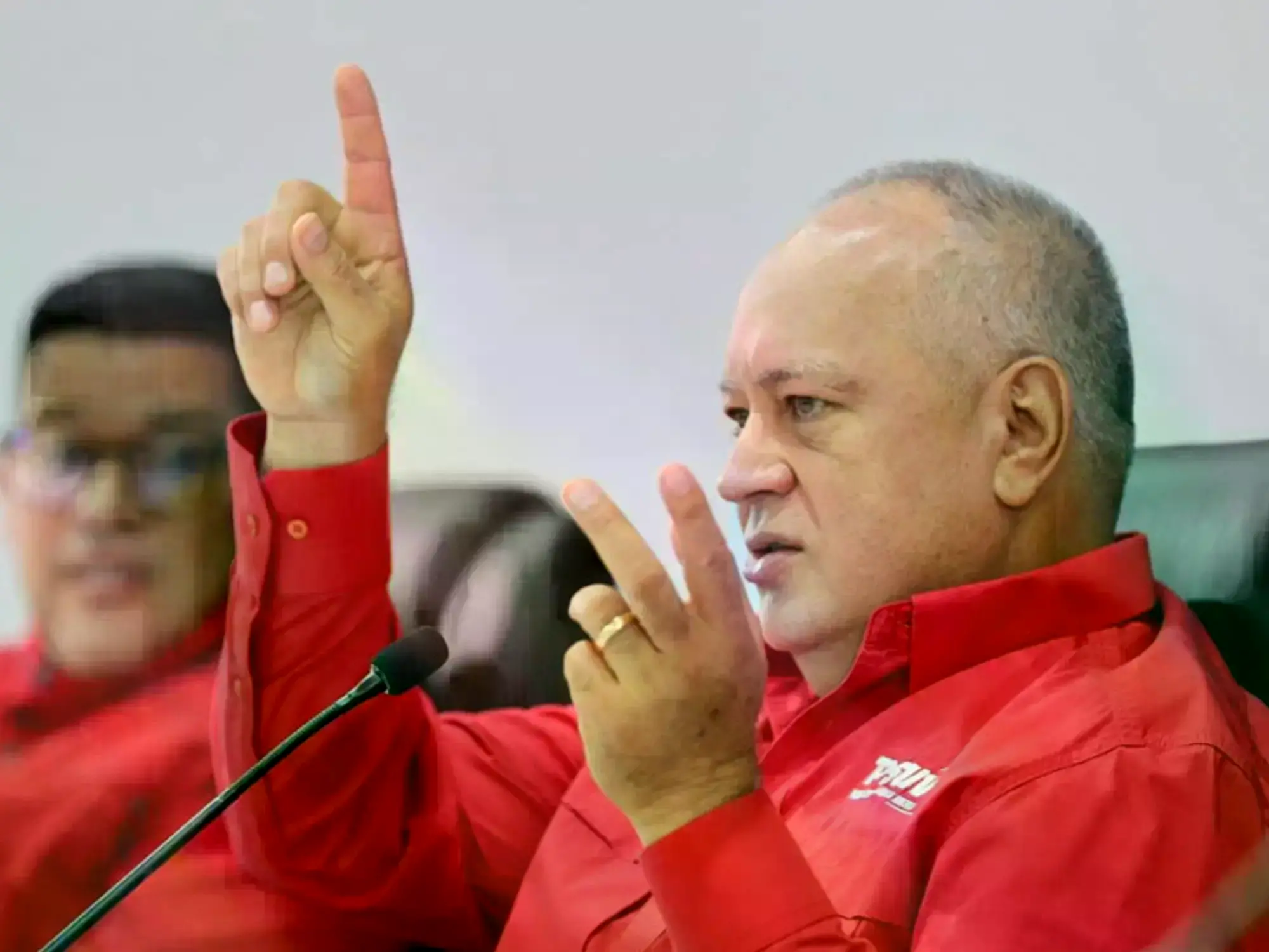 El ministro Diosdado Cabello en una actividad del Partido Socialista Unido de Venezuela (PSUV), en Caracas.