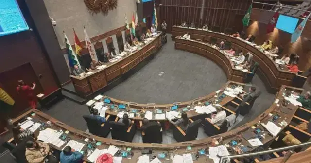 Sesión en la Cámara de Senadores.