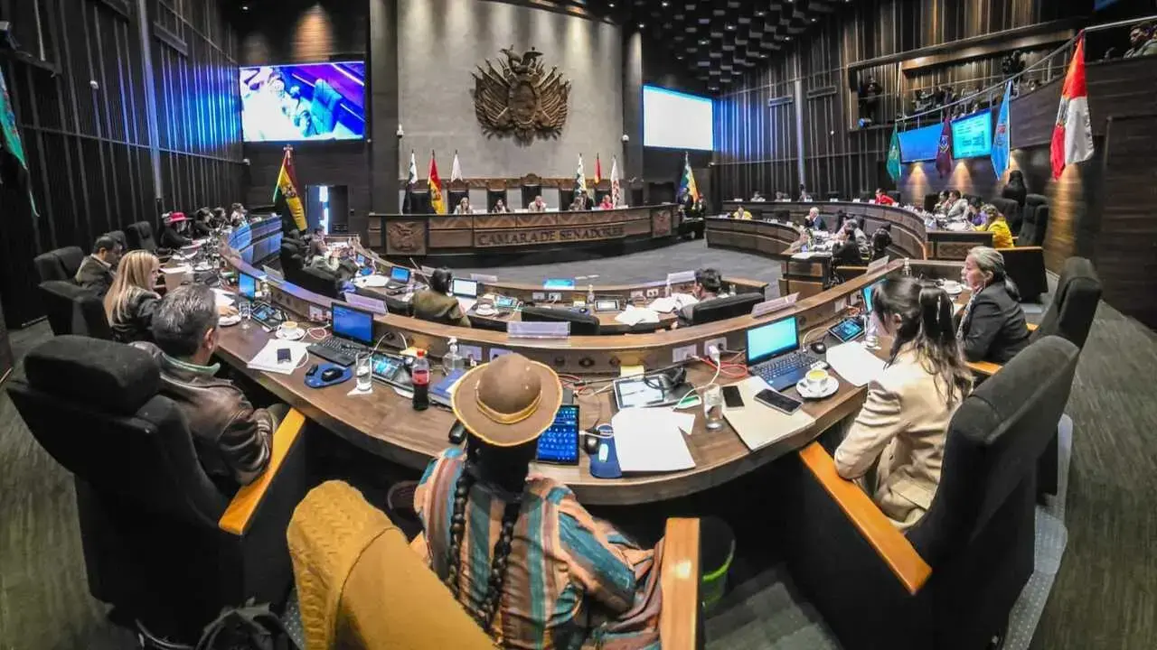 Sesión de la Cámara de Senadores.