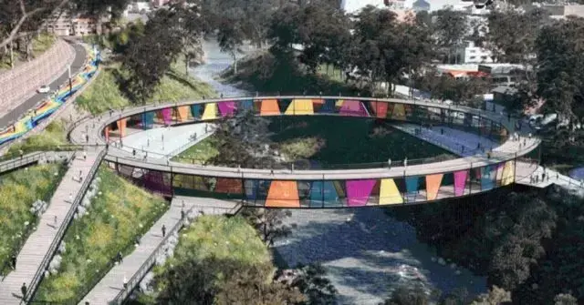 Maqueta del Parque Lineal que unirá a las ciudades de La Paz y El Alto.