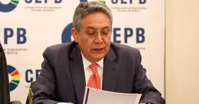 El presidente de la CEPB, Giovanni Ortuño.