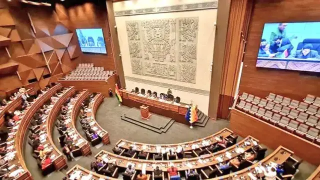 Sesión de la Asamblea Legislativa Plurinacional.