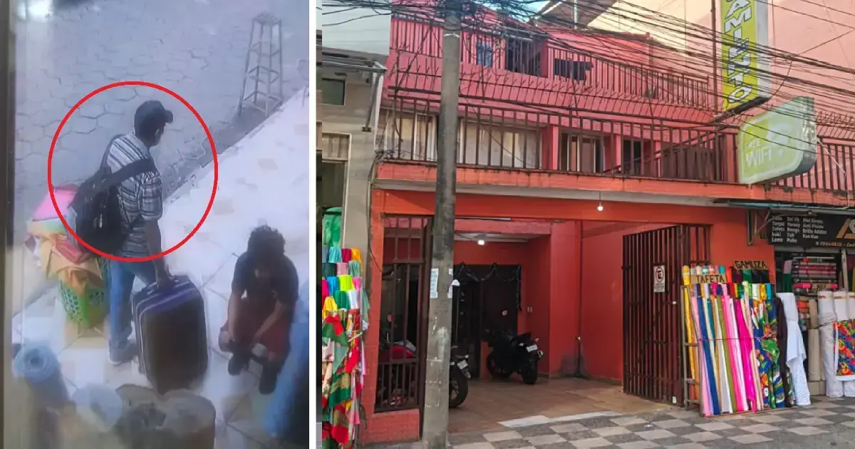 El sospechoso fue captado por cámara de seguridad