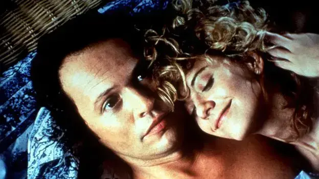 Escena de la película "When Harry Met Sally" con Billy Crystal y Meg Ryan.