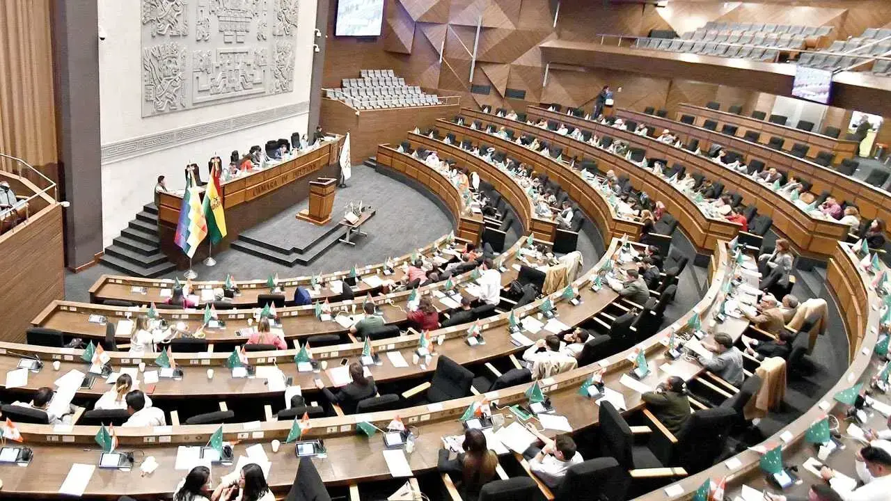Una sesión de la Asamblea Legislativa Plurinacional.