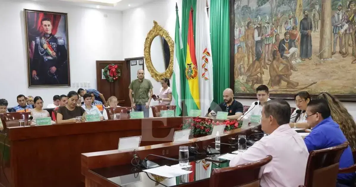 Sesión extraordinaria del Concejo Municipal de Santa Cruz.