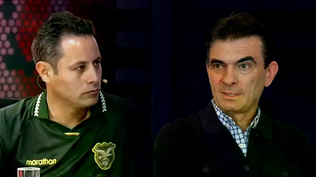 Edmand Lara (i) y Rodrigo Paz (d).