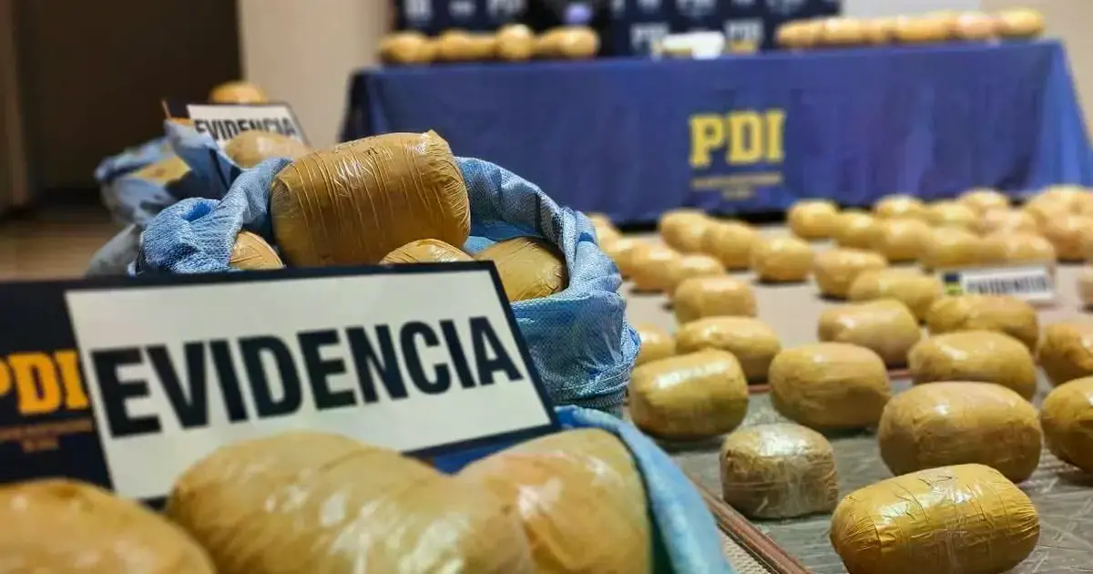Incautación de droga en un operativo policial.