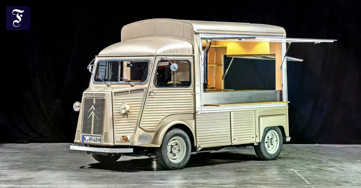 El Citroën HY restaurado, listo para ser usado como food truck privado.