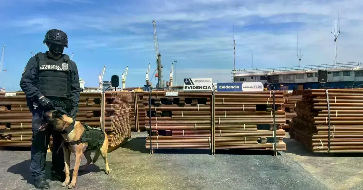 Droga secuestrada en Chile