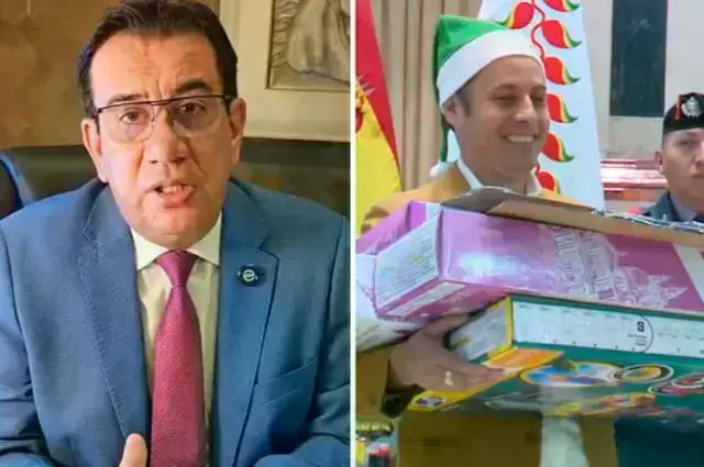 Jaime Soliz y el vicepresidente Edmand Lara.