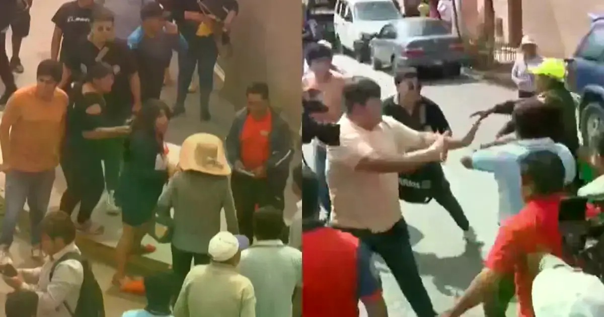 Enfrentamiento entre choferes y estudiantes en Cochabamba.