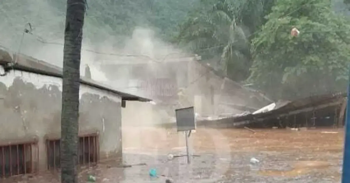 Comunidad La Rinconada tras el desborde de arroyos