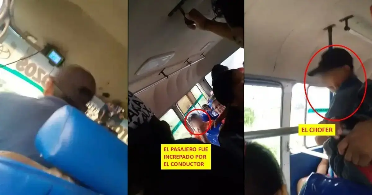 El incidente se registró en un micro intermunicipal que recorre Cotoca-Santa Cruz.