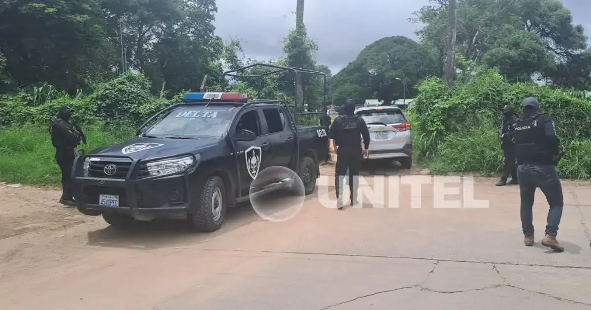 Operativo policial en la zona del Urubó, Santa Cruz.