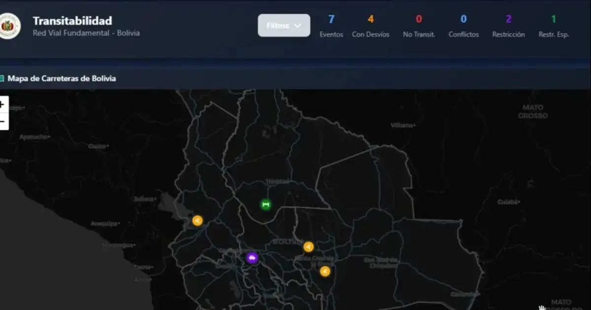 Mapa de transitabilidad de la ABC