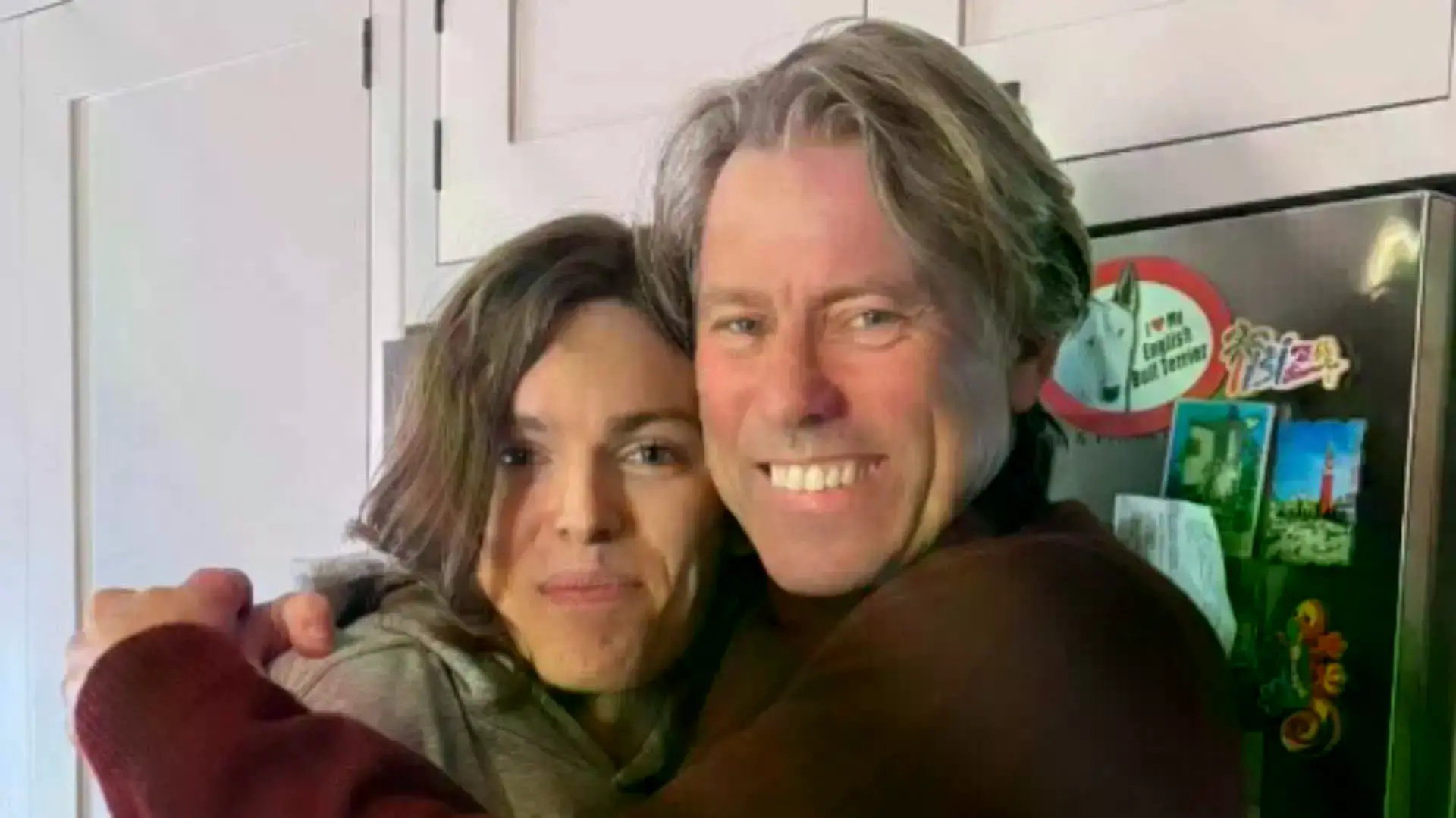 John Bishop y su hijo Luke Bishop