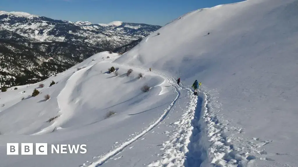 Montes Vardousia en Grecia, donde desaparecieron los excursionistas.