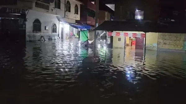 Inundación en el municipio de Guanay, La Paz.