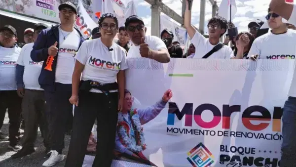 La alcaldesa de El Alto, Eva Copa, lidera la agrupación política Morena.