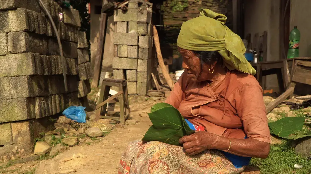 Un local magar afectado por el proyecto hidroeléctrico Tanahu.