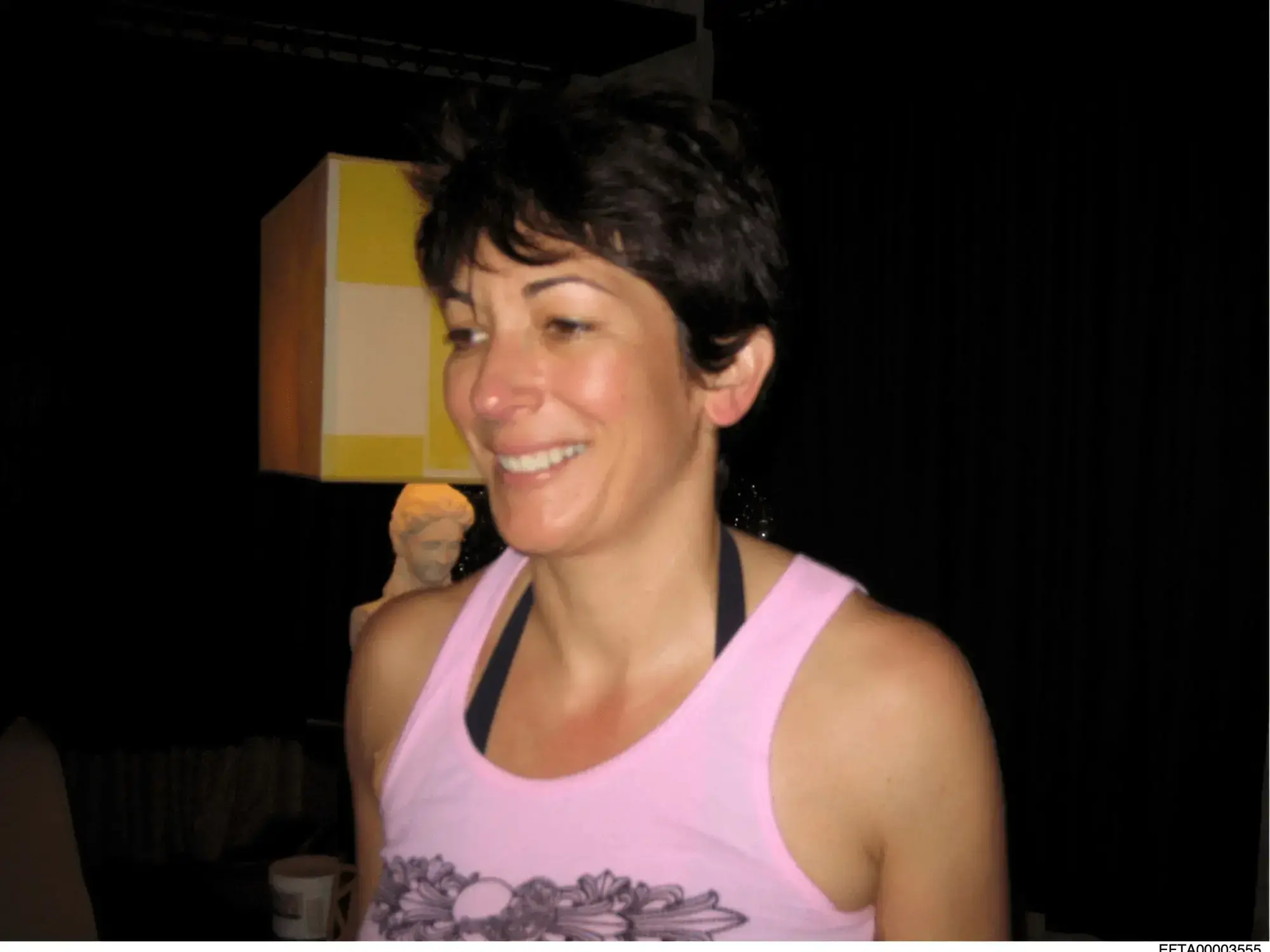 Ghislaine Maxwell en una imagen difundida por el Departamento de Justicia.