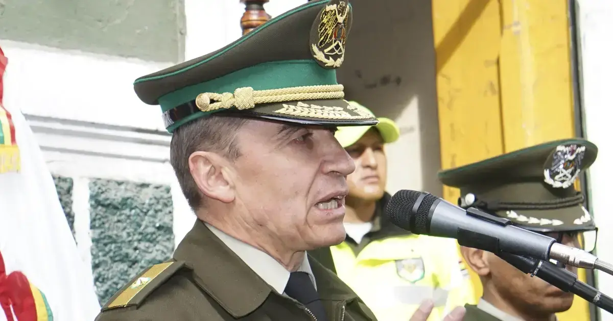 El comandante general de la Policía Boliviana, Mirko Sokol.