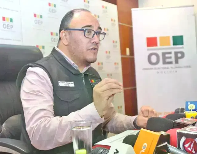 Gustavo Ávila, presidente del Tribunal Supremo Electoral, el sábado.