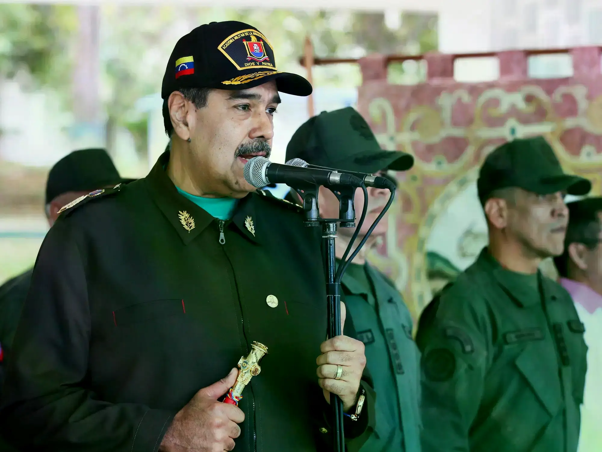 Nicolás Maduro durante un acto público.