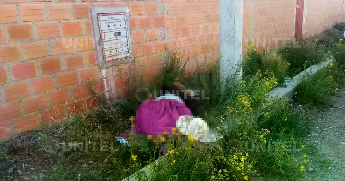 Mujer fue hallada sin vida y maniatada en Viacha, municipio de La Paz.
