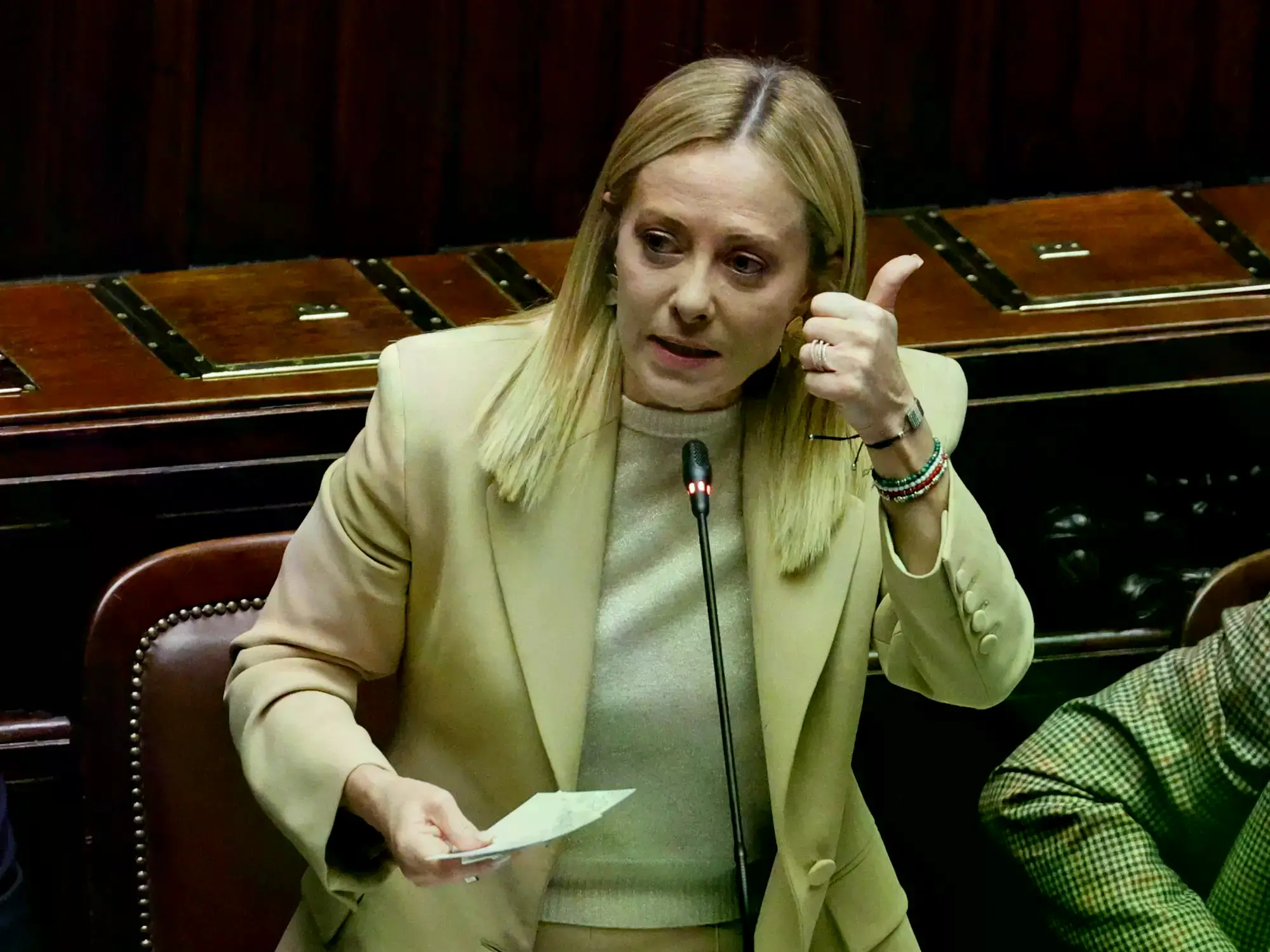 Giorgia Meloni, primera ministro de Italia.