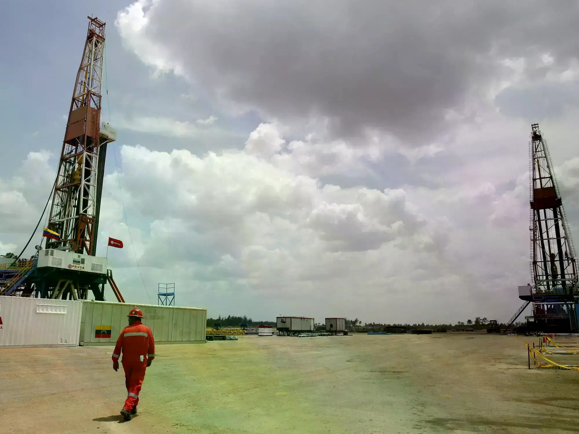 Campos petroleros de PDVSA en la Faja del Orinoco.