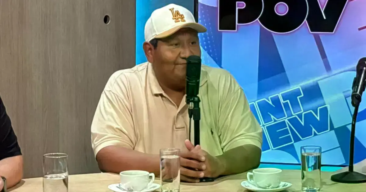 Alfredo Solares durante su entrevista en POV.