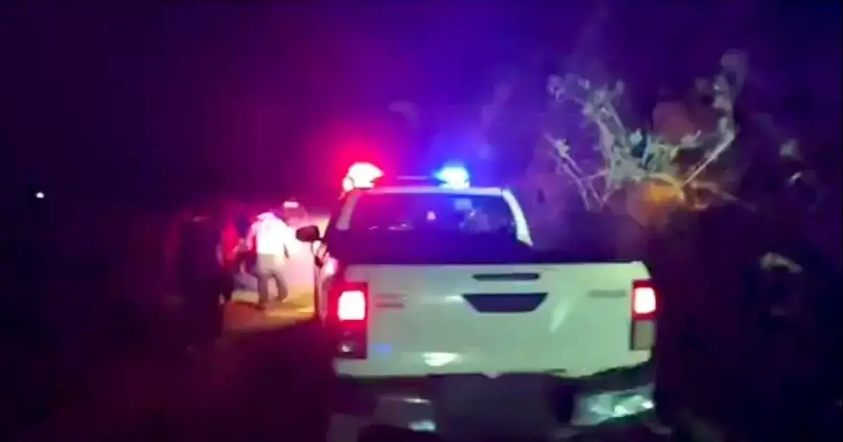 La Policía atendiendo un caso de feminicidio