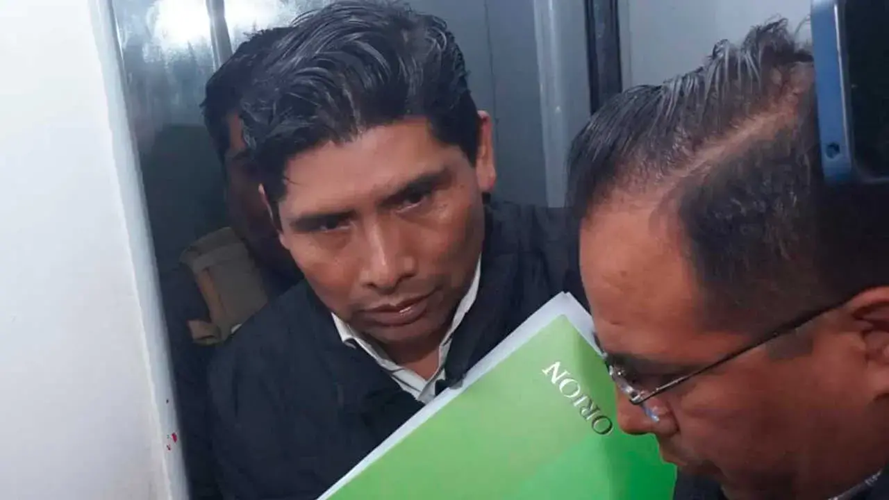 Aprehensión de Franklin Flores, este viernes.