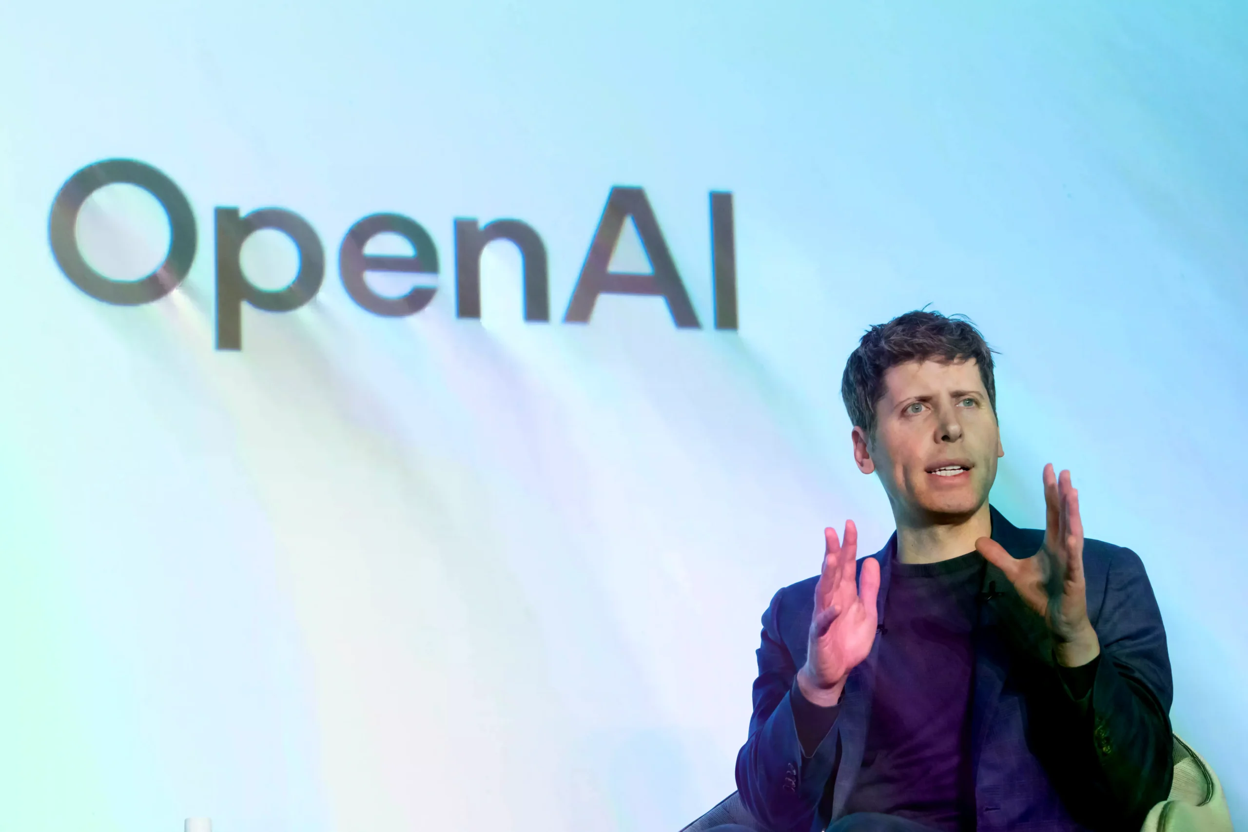 Sam Altman, consejero delegado de OpenAI, durante una intervención.