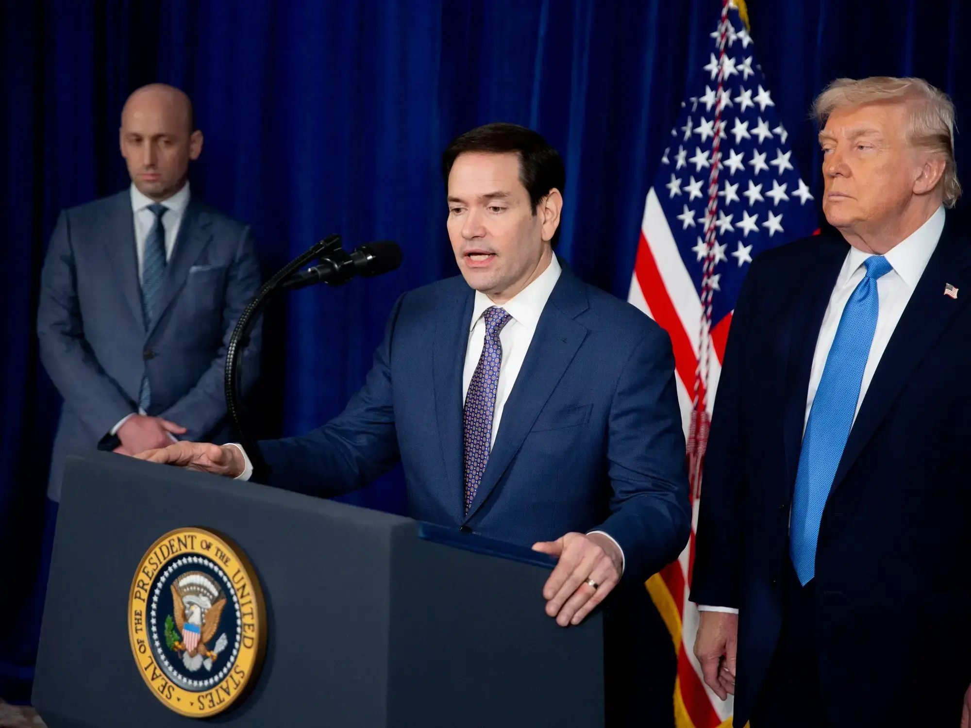 Marco Rubio y Donald Trump hablan sobre el operativo en Venezuela.