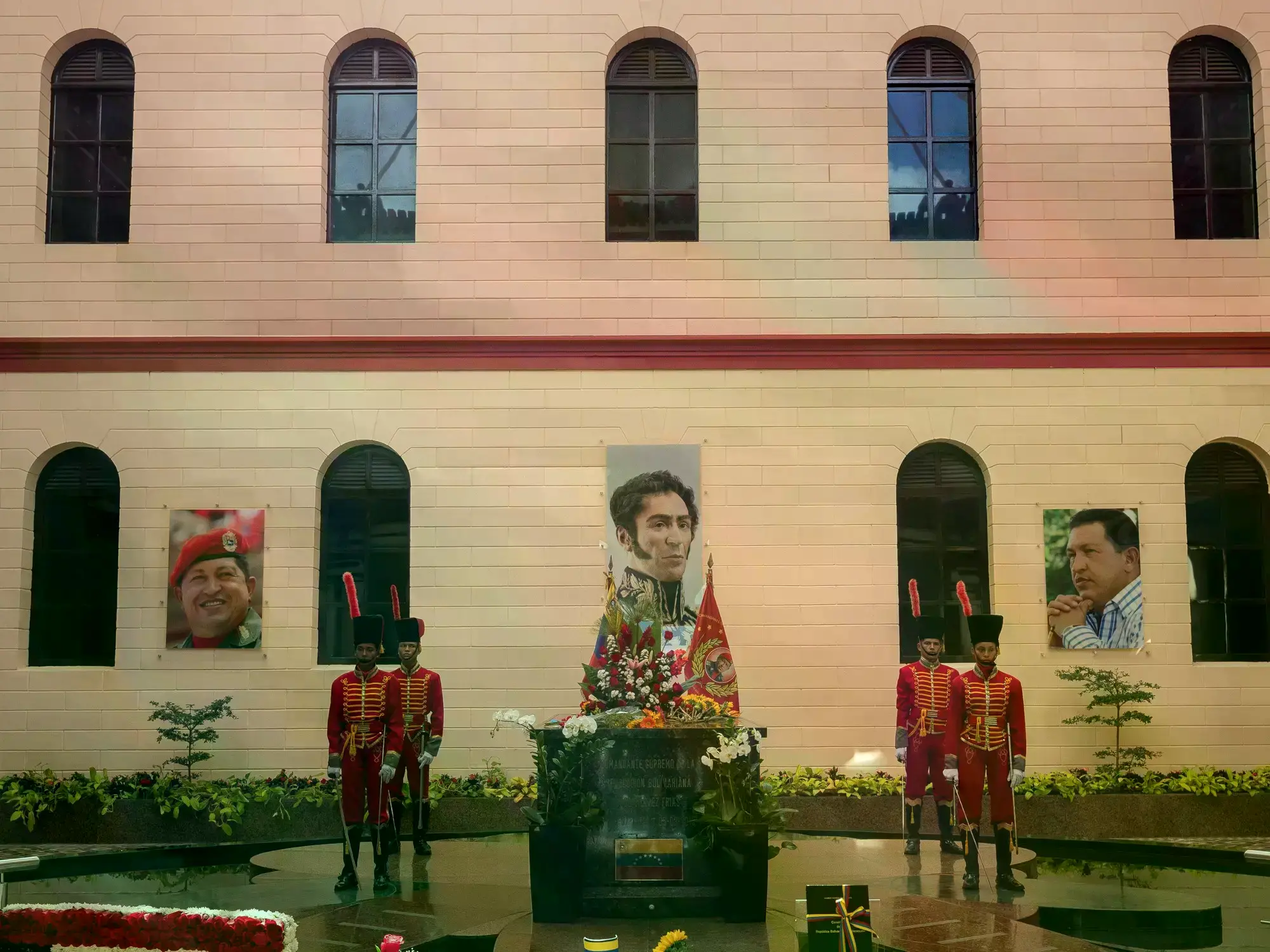 La tumba del expresidente de Venezuela Hugo Chávez, en Caracas.