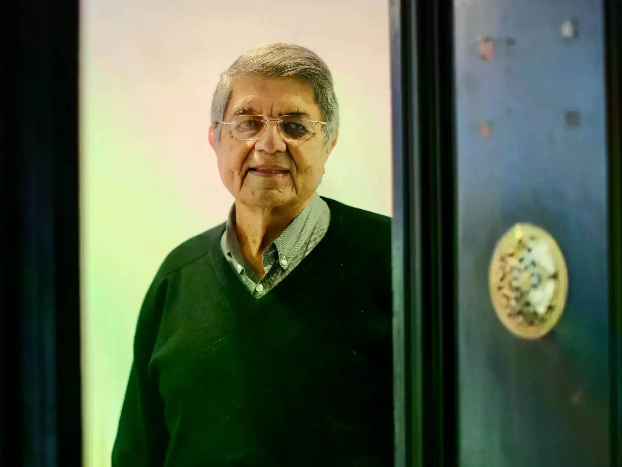 Sergio Ramírez durante una entrevista en Madrid.
