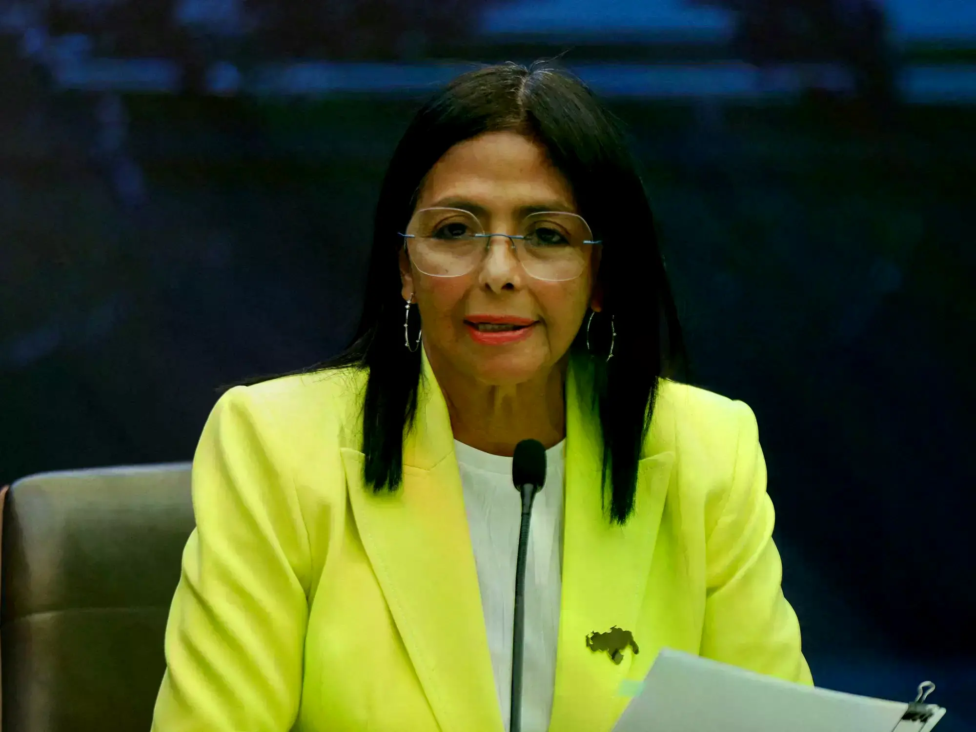Delcy Rodríguez, a cargo del poder en Venezuela.