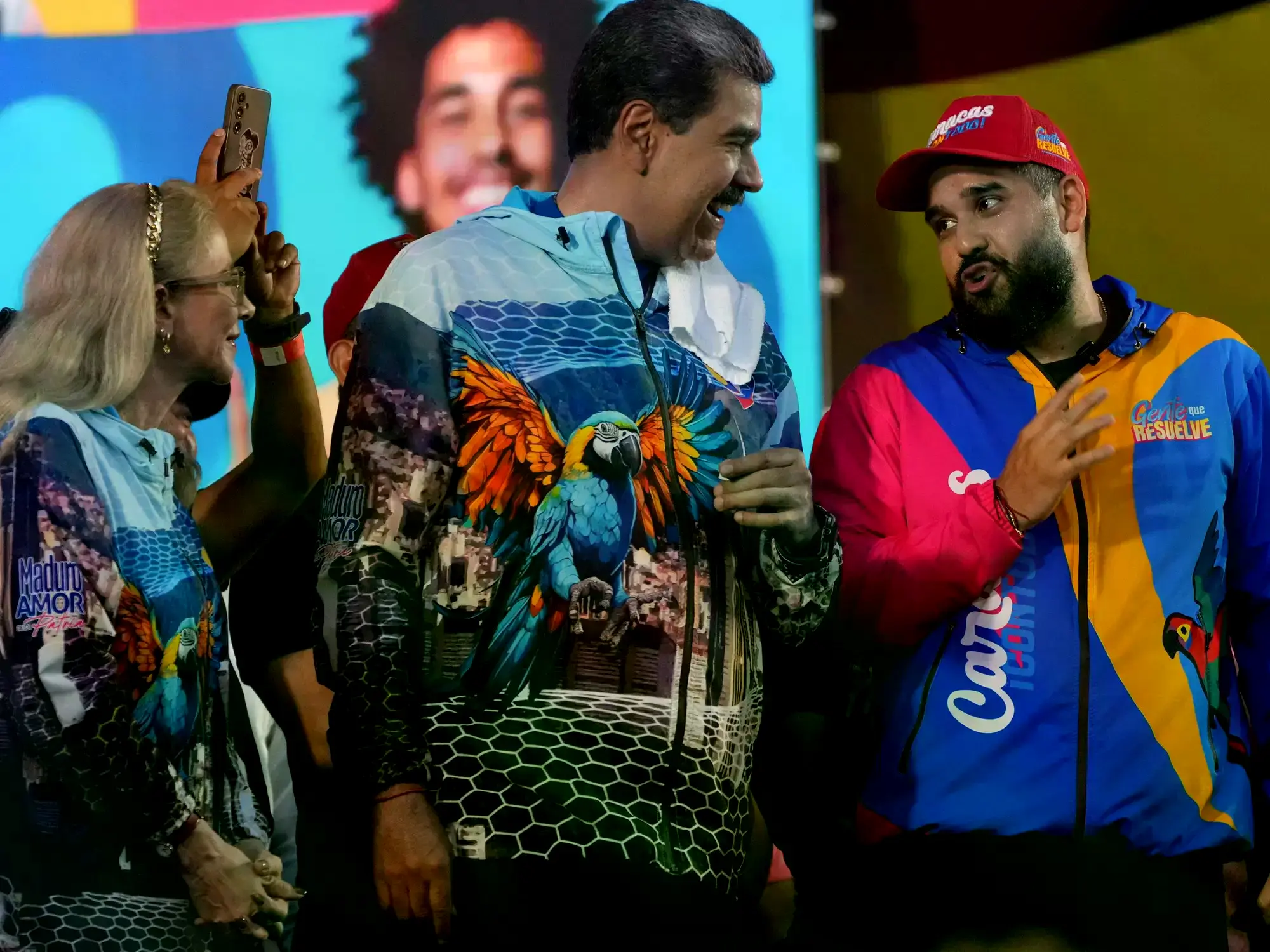 Nicolás Maduro, Cilia Flores y su hijo, Nicolás Maduro Guerra.