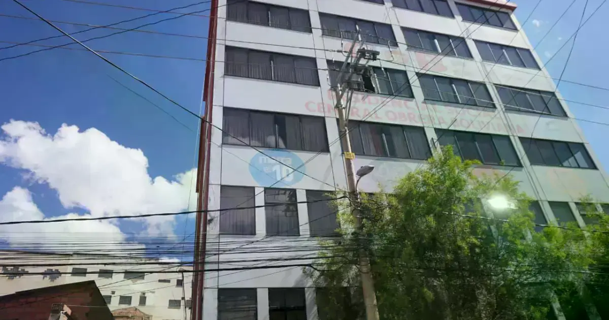 La sede de la COB, en La Paz.