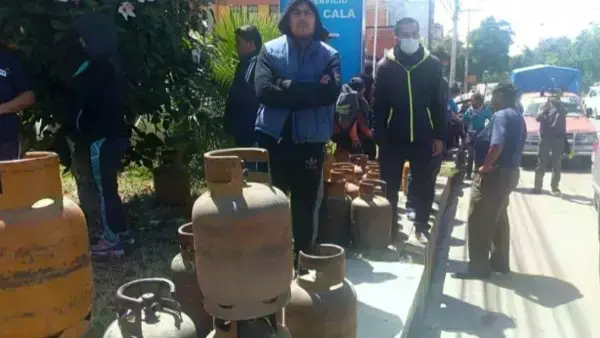 Imagen referencial de garrafas de gas.