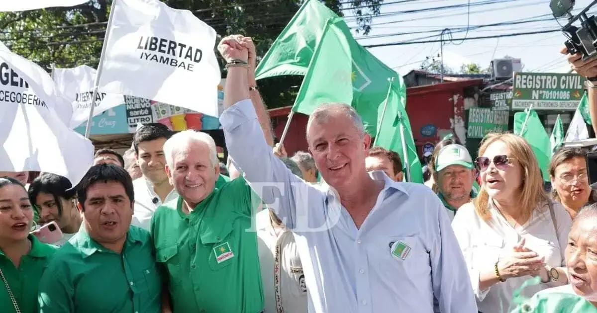 Branko Marinkovic y Rubén Costas durante el acto de presentación.